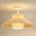 Duolla - Kiinteä kattokruunu RIO RATTAN 1xE27/15W/230V halkaisija 45 cm beige/rottinki