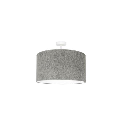 Duolla - Kiinteä kattokruunu ROLLER ECO RECYCLING 1xE27/15W/230V halkaisija 45 cm harmaa