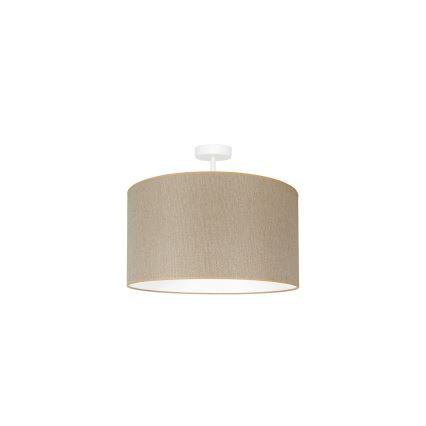 Duolla - Kiinteä kattokruunu ROLLER ECO RECYCLING 1xE27/15W/230V halkaisija 45 cm kerma