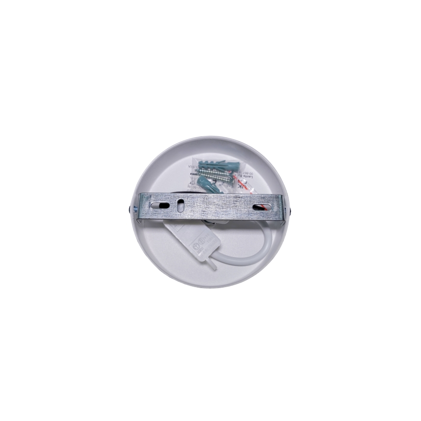 Duolla - Kiinteä kattokruunu ROLLER ECO RECYCLING 1xE27/15W/230V halkaisija 45 cm kerma