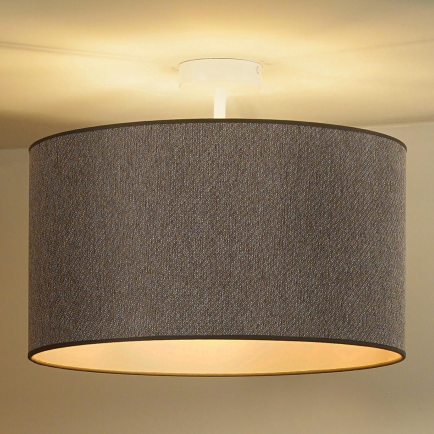 Duolla - Kiinteä kattokruunu ROLLER ECO RECYCLING 1xE27/15W/230V halkaisija 45 cm ruskea