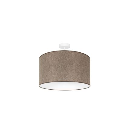 Duolla - Kiinteä kattokruunu ROLLER ECO RECYCLING 1xE27/15W/230V halkaisija 45 cm ruskea