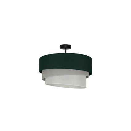 Duolla - Kiinteä kattokruunu TRIO 1xE27/15W/230V halkaisija 45 cm vihreä/harmaa/valkoinen