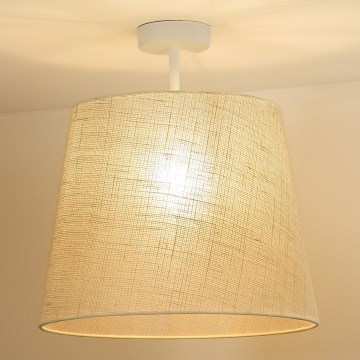 Duolla - Kiinteä kattokruunu YUTE 1xE27/15W/230V halkaisija 38 cm harmaa