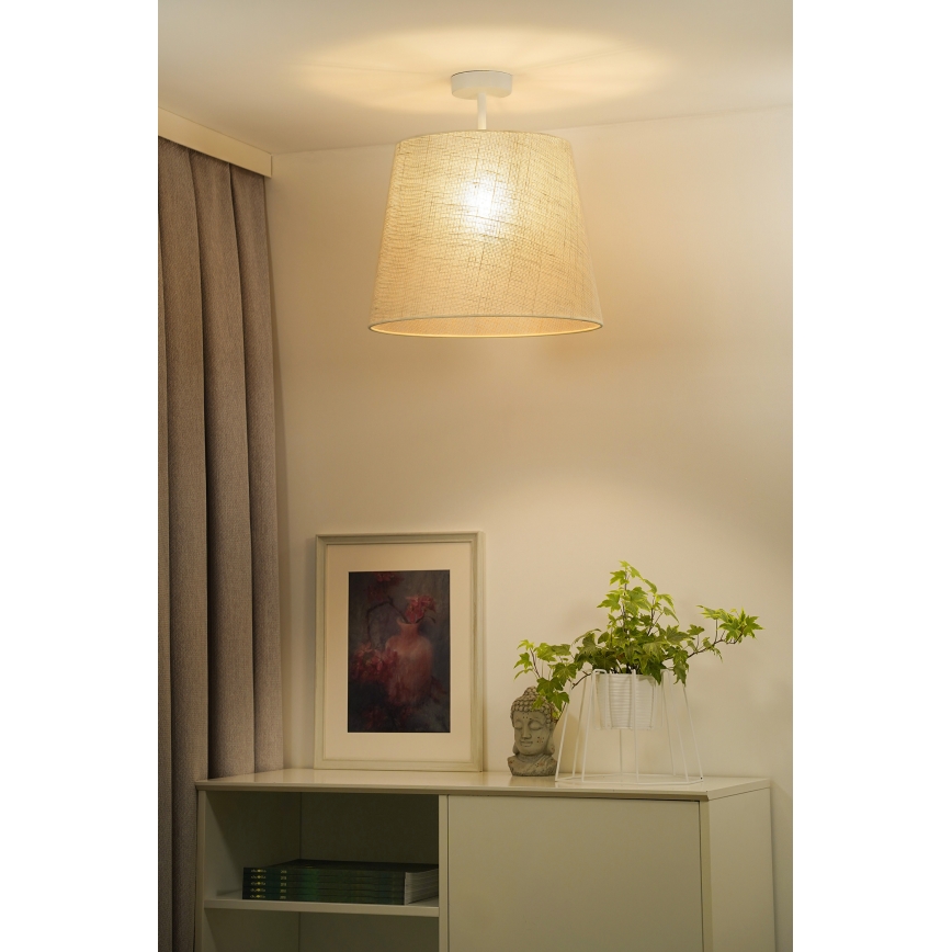 Duolla - Kiinteä kattokruunu YUTE 1xE27/15W/230V halkaisija 38 cm harmaa
