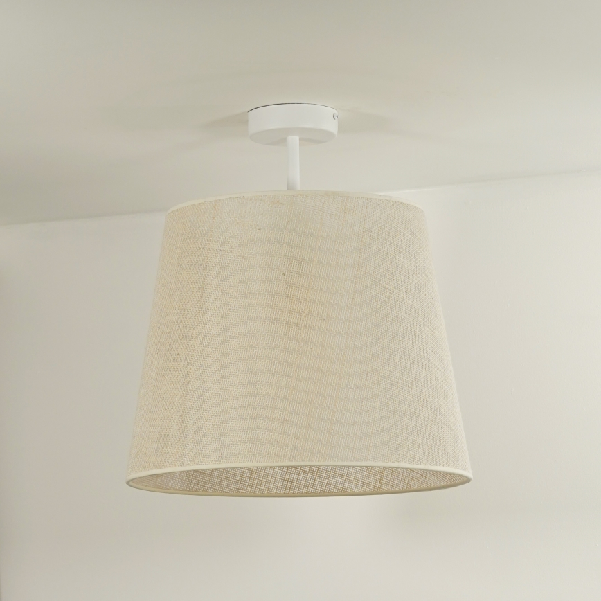 Duolla - Kiinteä kattokruunu YUTE 1xE27/15W/230V halkaisija 38 cm harmaa