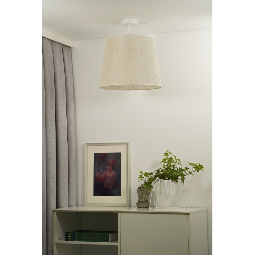 Duolla - Kiinteä kattokruunu YUTE 1xE27/15W/230V halkaisija 38 cm harmaa