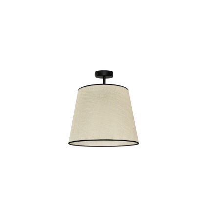 Duolla - Kiinteä kattokruunu YUTE 1xE27/15W/230V halkaisija 38 cm harmaa/musta