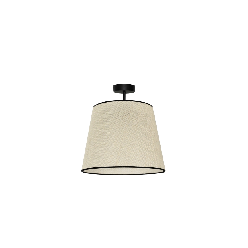 Duolla - Kiinteä kattokruunu YUTE 1xE27/15W/230V halkaisija 38 cm harmaa/musta