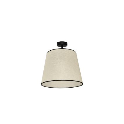 Duolla - Kiinteä kattokruunu YUTE 1xE27/15W/230V halkaisija 38 cm harmaa/musta