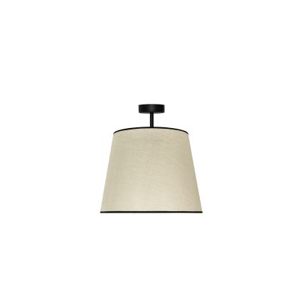 Duolla - Kiinteä kattokruunu YUTE 1xE27/15W/230V halkaisija 38 cm harmaa/musta