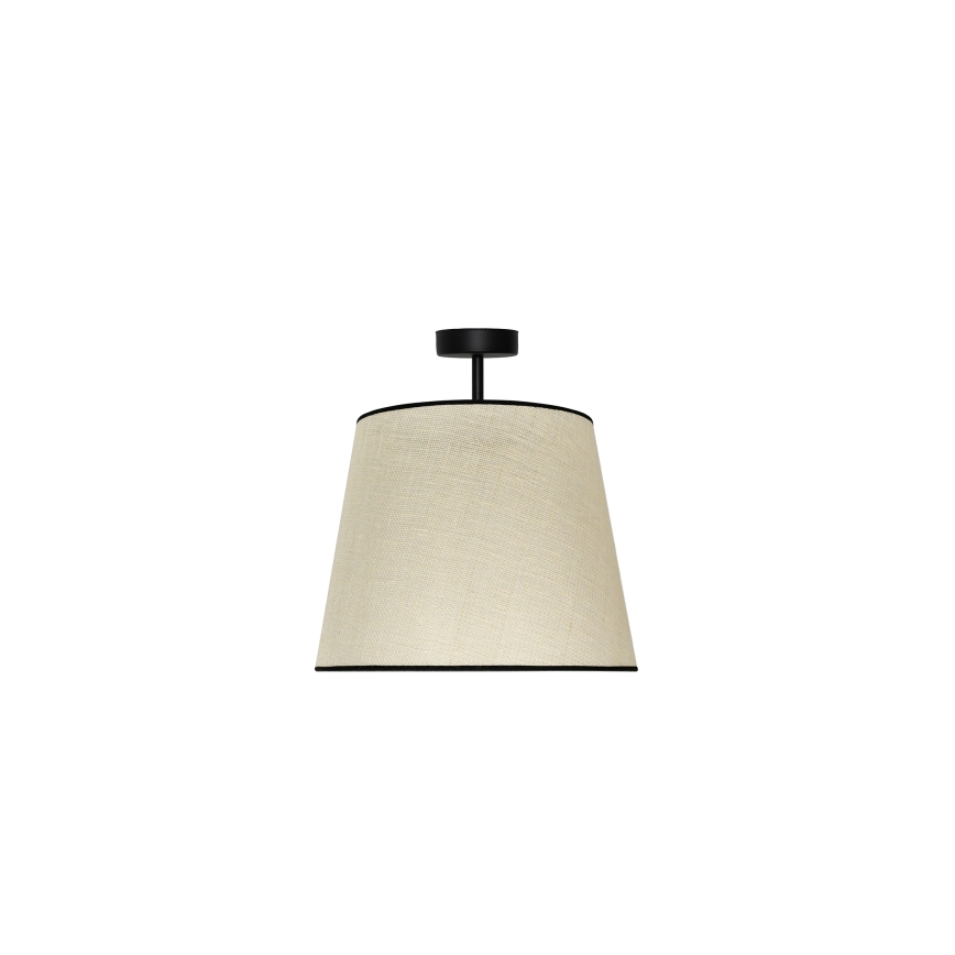 Duolla - Kiinteä kattokruunu YUTE 1xE27/15W/230V halkaisija 38 cm harmaa/musta