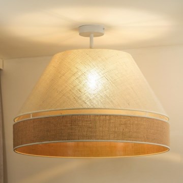 Duolla - Kiinteä kattokruunu YUTE AVIGNON 1xE27/15W/230V halkaisija 60 cm harmaa/ruskea