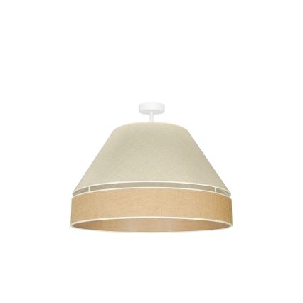 Duolla - Kiinteä kattokruunu YUTE AVIGNON 1xE27/15W/230V halkaisija 60 cm harmaa/ruskea