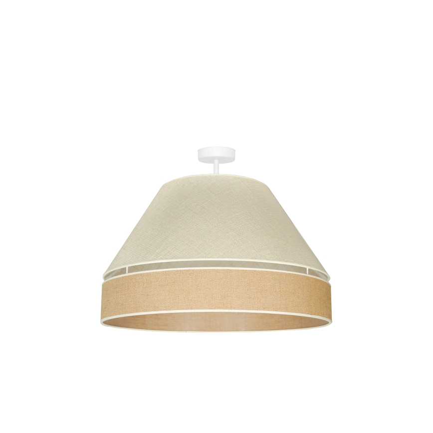 Duolla - Kiinteä kattokruunu YUTE AVIGNON 1xE27/15W/230V halkaisija 60 cm harmaa/ruskea