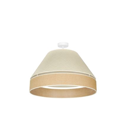 Duolla - Kiinteä kattokruunu YUTE AVIGNON 1xE27/15W/230V halkaisija 60 cm harmaa/ruskea