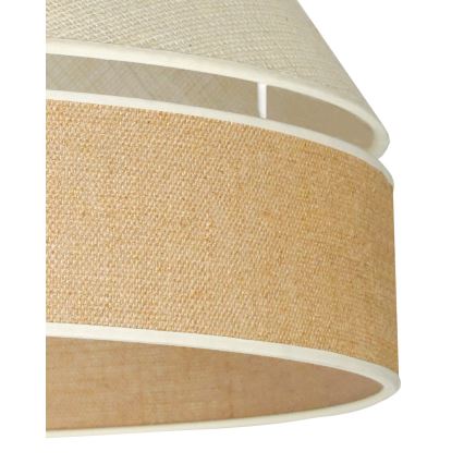 Duolla - Kiinteä kattokruunu YUTE AVIGNON 1xE27/15W/230V halkaisija 60 cm harmaa/ruskea