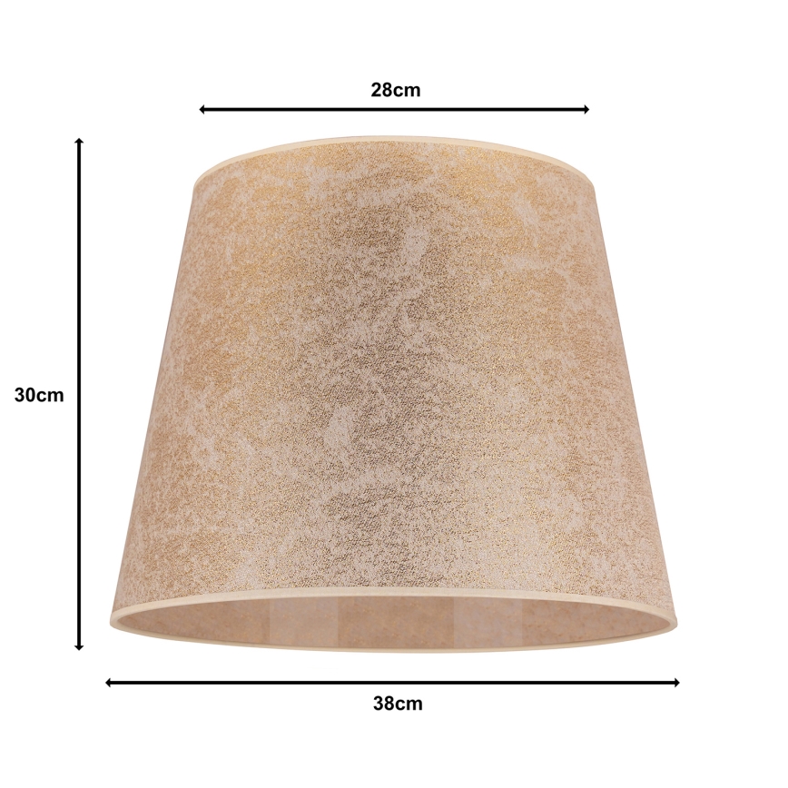 Duolla - Lampunvarjostin kattokruunulle CLASSIC L E27 halkaisija 38 cm kulta