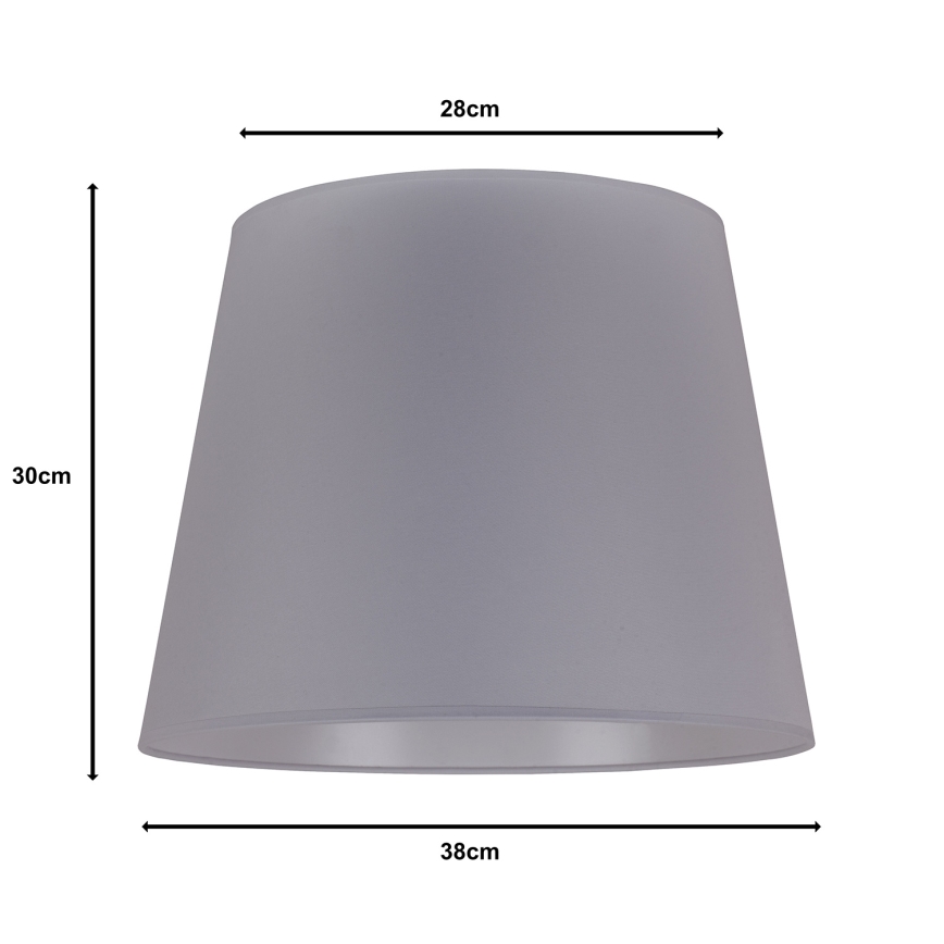 Duolla - Lampunvarjostin lattiavalaisimelle CLASSIC L E27 halkaisija 38 cm harmaa