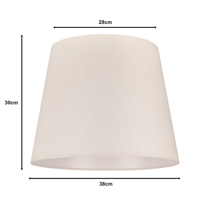 Duolla - Lampunvarjostin lattiavalaisimelle CLASSIC L E27 halkaisija 38 cm kerma