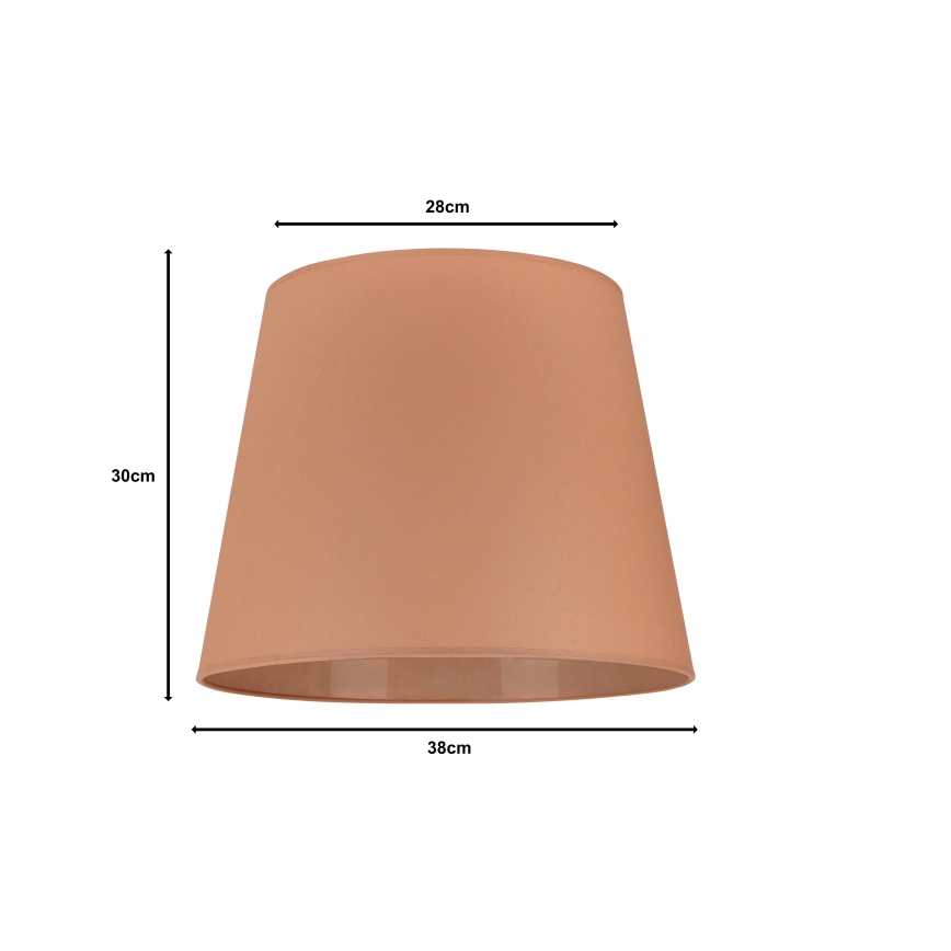 Duolla - Lampunvarjostin lattiavalaisimelle CLASSIC L E27 halkaisija 38 cm ruskea