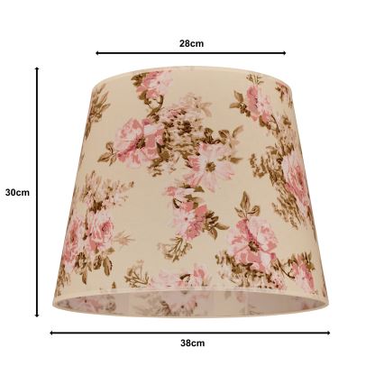 Duolla - Lampunvarjostin lattiavalaisimelle CLASSIC L E27 halkaisija 38 cm ruusu