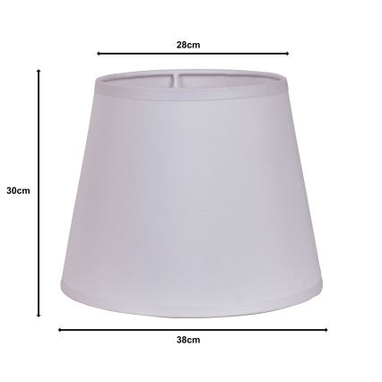 Duolla - Lampunvarjostin lattiavalaisimelle CLASSIC L E27 halkaisija 38 cm valkoinen