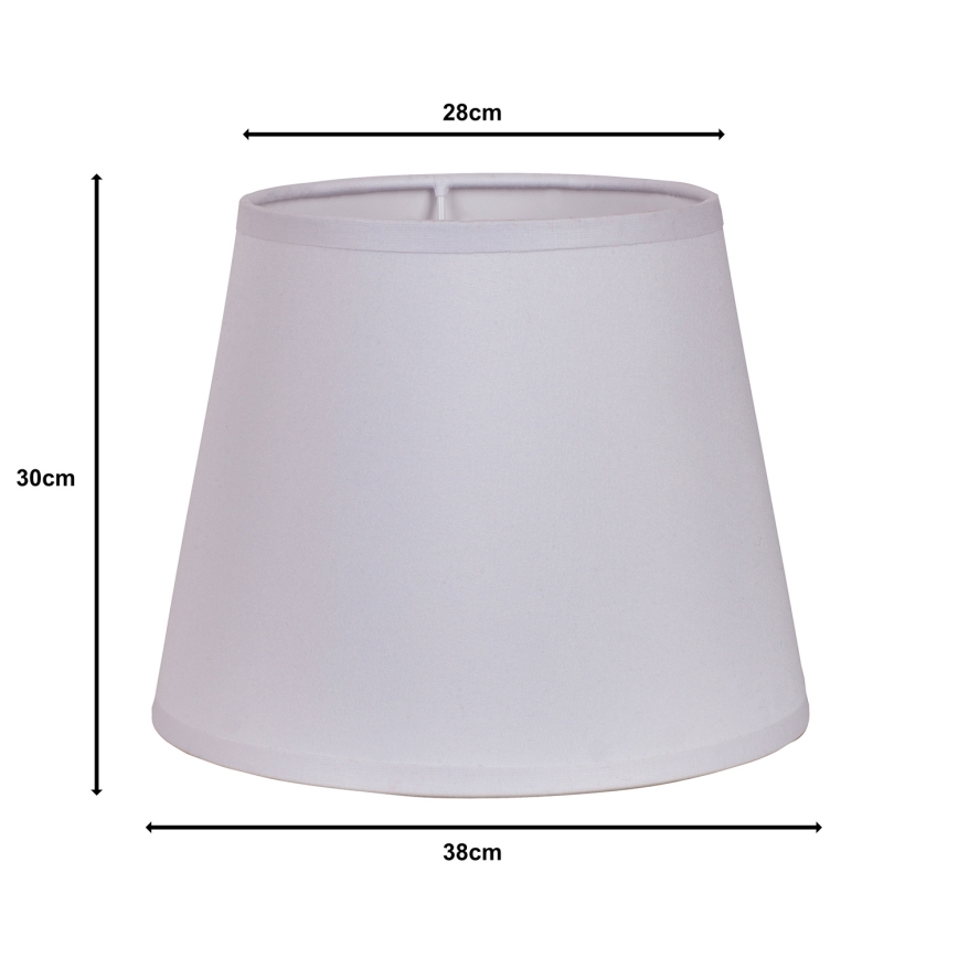 Duolla - Lampunvarjostin lattiavalaisimelle CLASSIC L E27 halkaisija 38 cm valkoinen