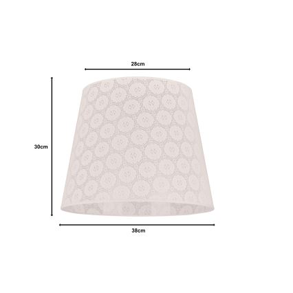 Duolla - Lampunvarjostin lattiavalaisimelle CLASSIC L E27 halkaisija 38 cm valkoinen