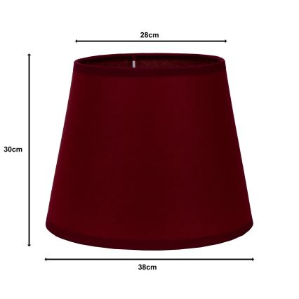 Duolla - Lampunvarjostin lattiavalaisimelle CLASSIC L E27 halkaisija 38 cm viininpunainen
