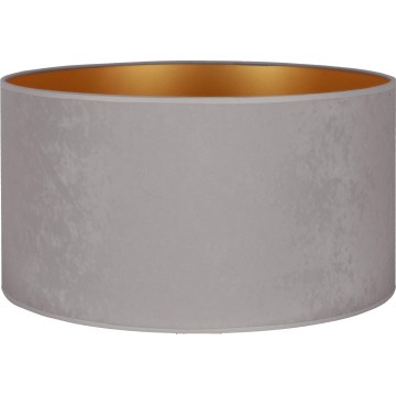 Duolla - Lampunvarjostin lattiavalaisimelle VELVET E27 halkaisija 35 cm harmaa/kulta