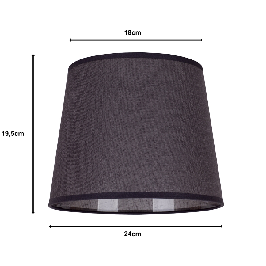 Duolla - Lampunvarjostin pöytävalaisimiin CLASSIC M E27 halkaisija 24 cm antrasiitti
