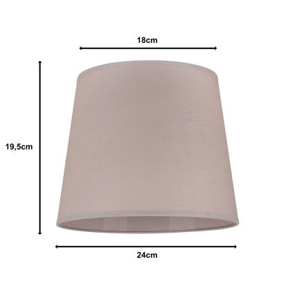 Duolla - Lampunvarjostin pöytävalaisimiin CLASSIC M E27 halkaisija 24 cm beige