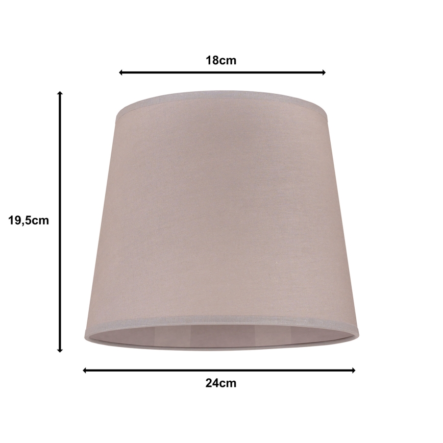 Duolla - Lampunvarjostin pöytävalaisimiin CLASSIC M E27 halkaisija 24 cm beige