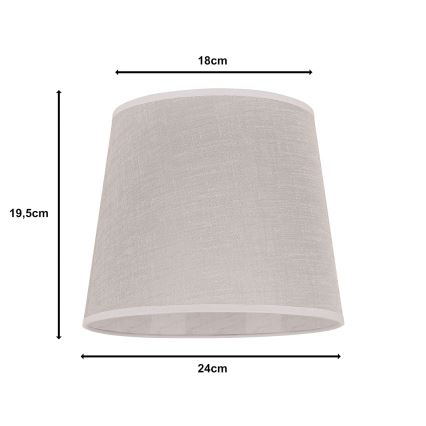 Duolla - Lampunvarjostin pöytävalaisimiin CLASSIC M E27 halkaisija 24 cm beige