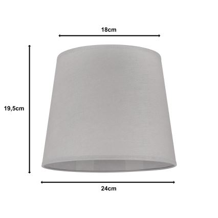 Duolla - Lampunvarjostin pöytävalaisimiin CLASSIC M E27 halkaisija 24 cm harmaa