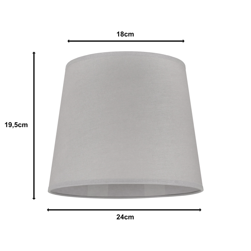 Duolla - Lampunvarjostin pöytävalaisimiin CLASSIC M E27 halkaisija 24 cm harmaa