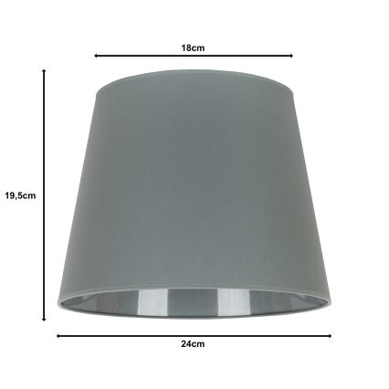 Duolla - Lampunvarjostin pöytävalaisimiin CLASSIC M E27 halkaisija 24 cm harmaa