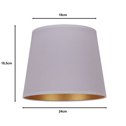 Duolla - Lampunvarjostin pöytävalaisimiin CLASSIC M E27 halkaisija 24 cm harmaa