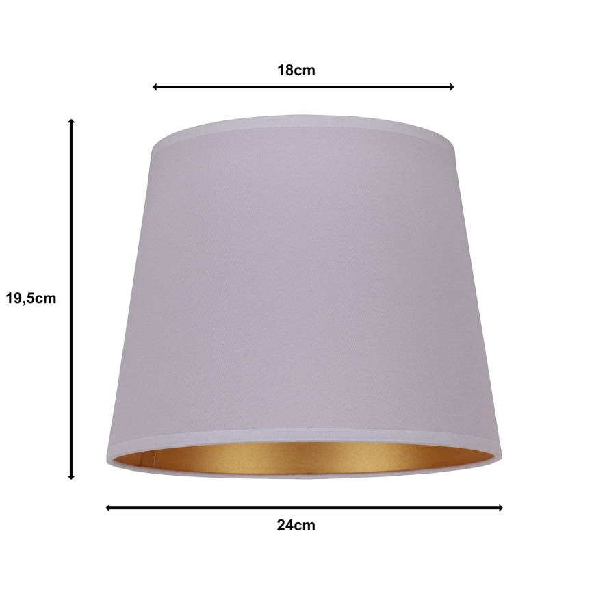 Duolla - Lampunvarjostin pöytävalaisimiin CLASSIC M E27 halkaisija 24 cm harmaa