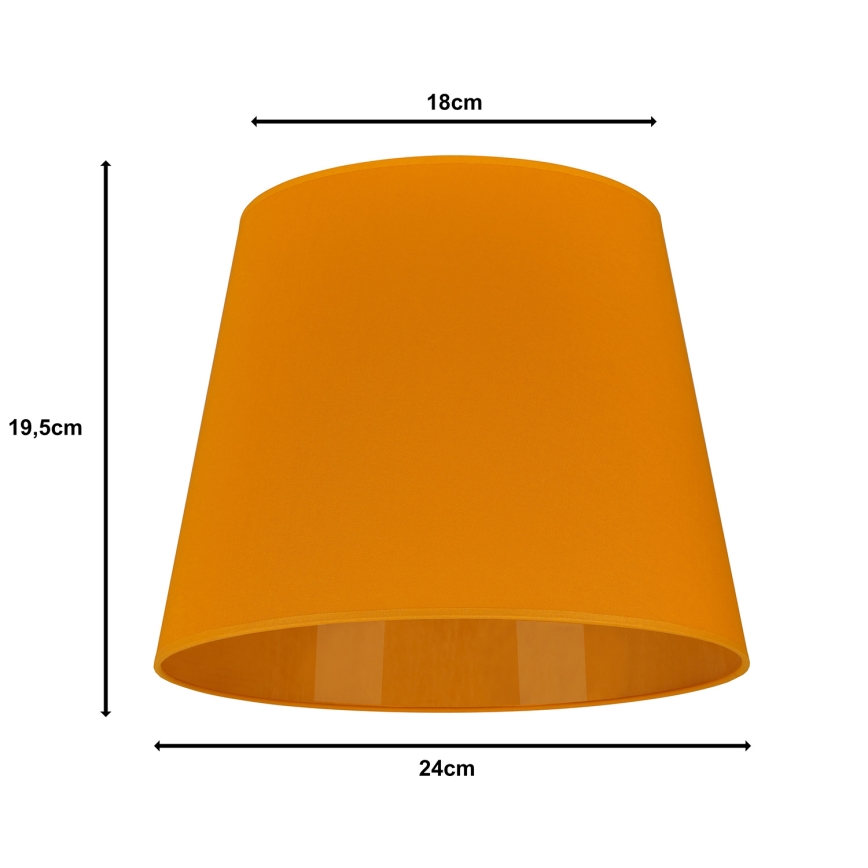 Duolla - Lampunvarjostin pöytävalaisimiin CLASSIC M E27 halkaisija 24 cm keltainen