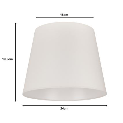 Duolla - Lampunvarjostin pöytävalaisimiin CLASSIC M E27 halkaisija 24 cm kerma