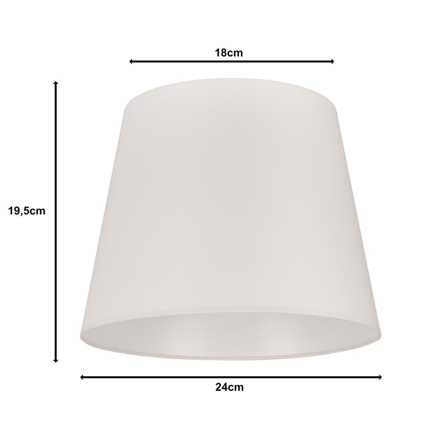 Duolla - Lampunvarjostin pöytävalaisimiin CLASSIC M E27 halkaisija 24 cm kerma