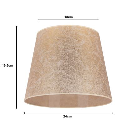 Duolla - Lampunvarjostin pöytävalaisimiin CLASSIC M E27 halkaisija 24 cm kulta