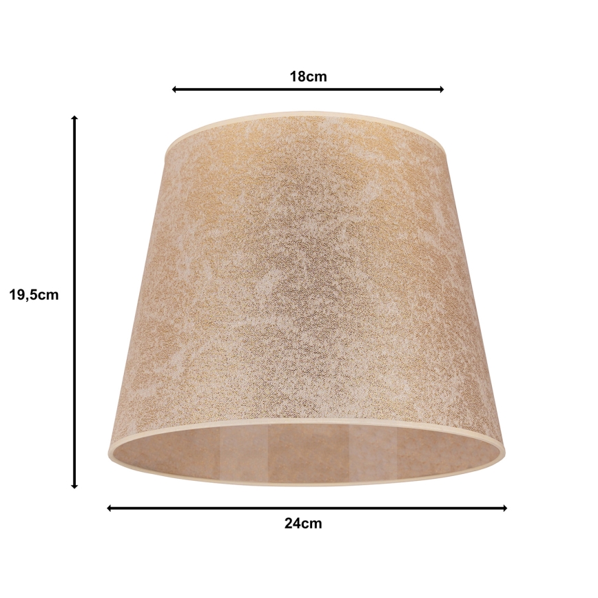 Duolla - Lampunvarjostin pöytävalaisimiin CLASSIC M E27 halkaisija 24 cm kulta