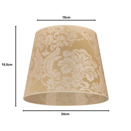 Duolla - Lampunvarjostin pöytävalaisimiin CLASSIC M E27 halkaisija 24 cm kulta