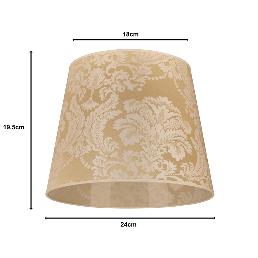 Duolla - Lampunvarjostin pöytävalaisimiin CLASSIC M E27 halkaisija 24 cm kulta