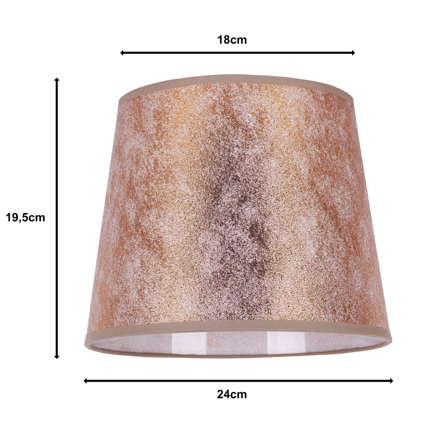 Duolla - Lampunvarjostin pöytävalaisimiin CLASSIC M E27 halkaisija 24 cm kupari