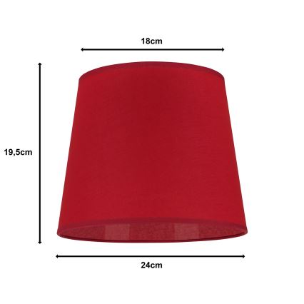 Duolla - Lampunvarjostin pöytävalaisimiin CLASSIC M E27 halkaisija 24 cm punainen