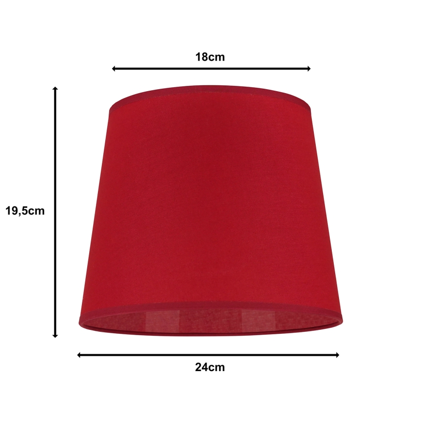 Duolla - Lampunvarjostin pöytävalaisimiin CLASSIC M E27 halkaisija 24 cm punainen